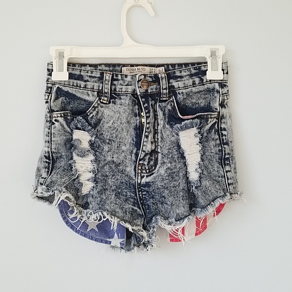 denim blvd shorts